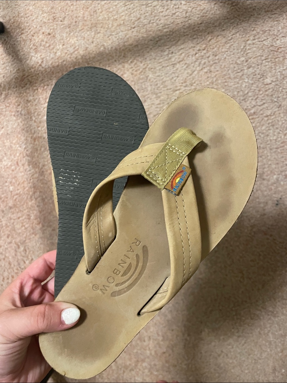 Rainbow sandals ( only earn once)